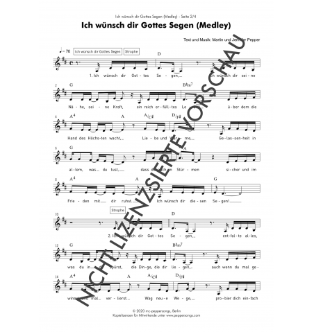 Gott segne dich - Medley